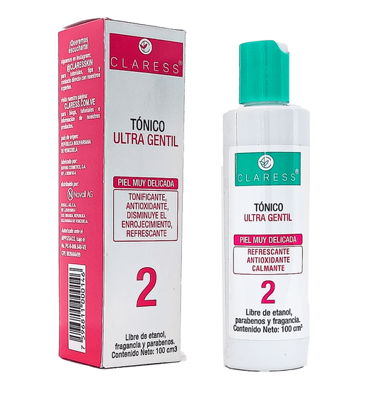 Tónico Ultra Gentil – Con Hamamelis, Avena y Aloe para Piel Sensible