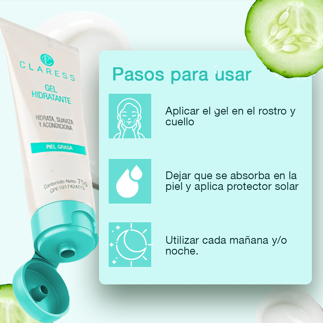 Gel Hidratante Ultra Ligero y Sostenible - No comedogénico