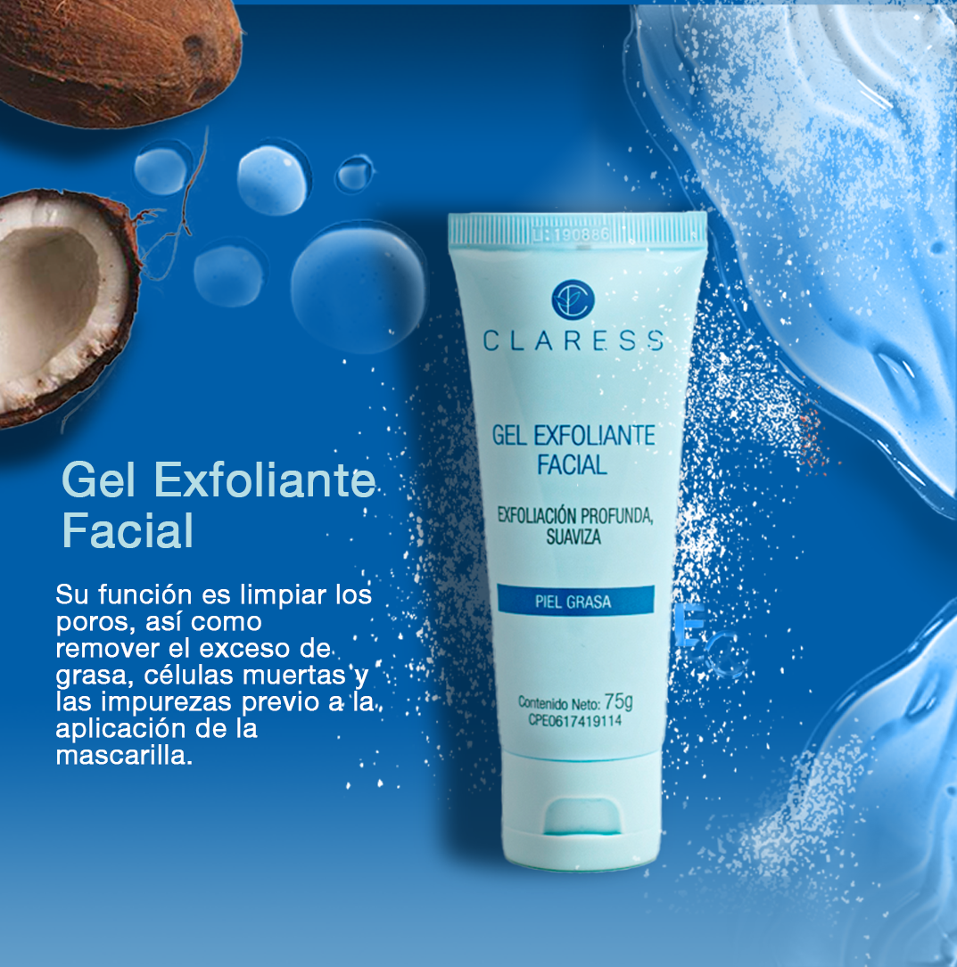 Gel Exfoliante Facial Antiacné – Reduce Brotes, Cicatrices y Manchas