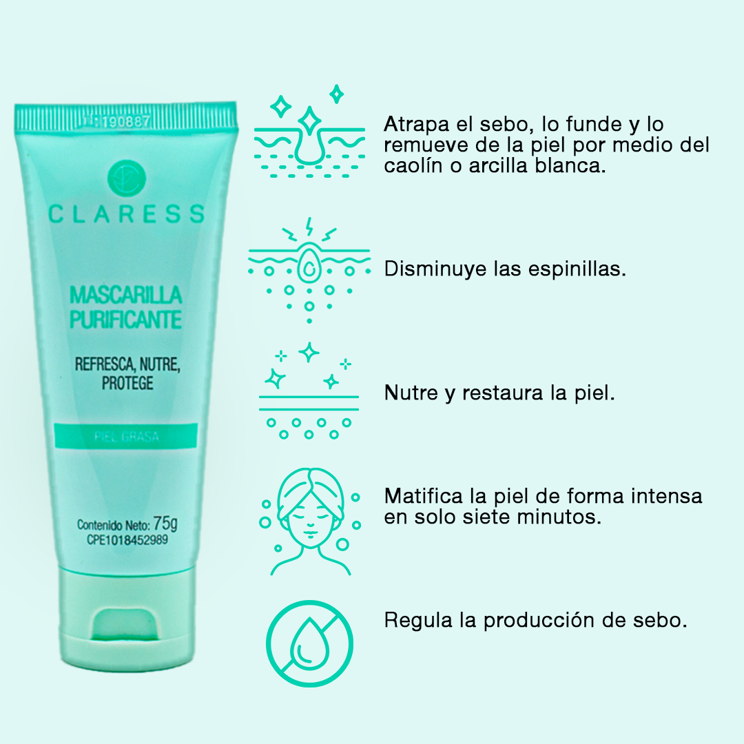 Mascarilla de Arcilla Seborreguladora Antiacné