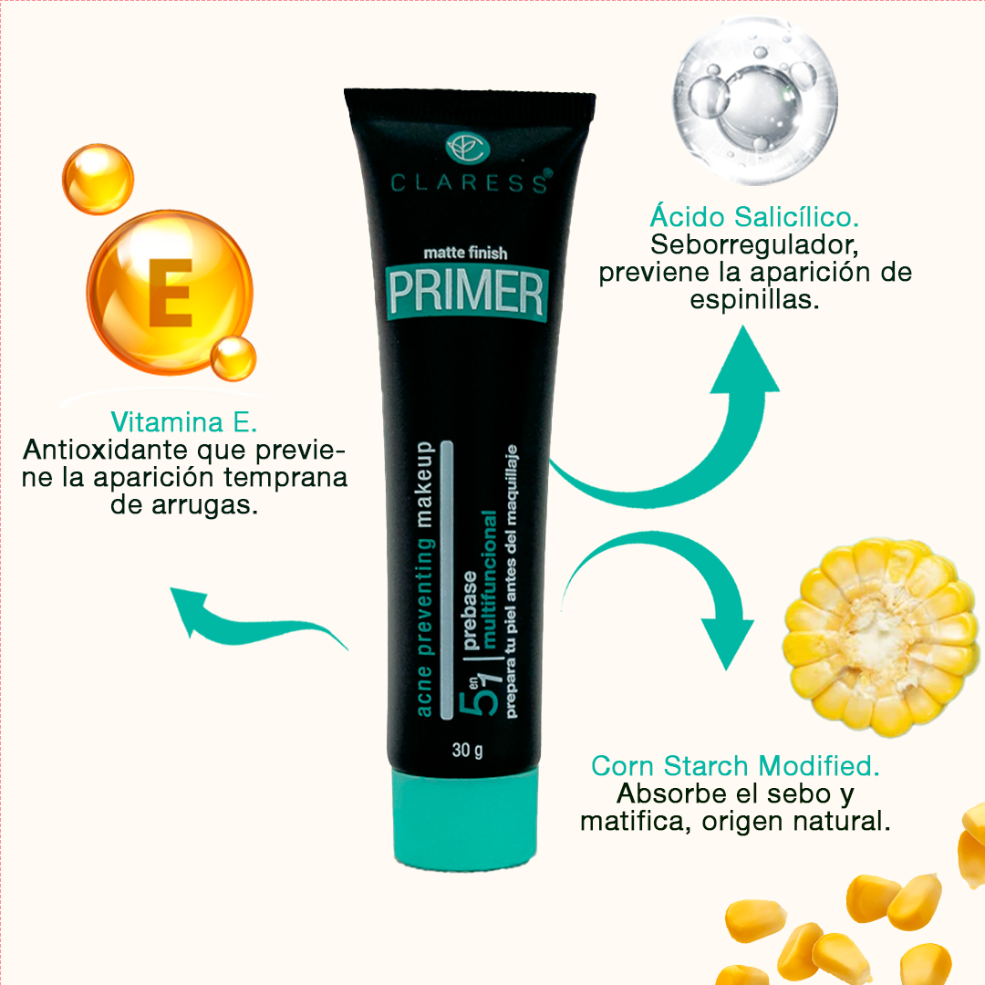 Matte Finish Primer Antiacné