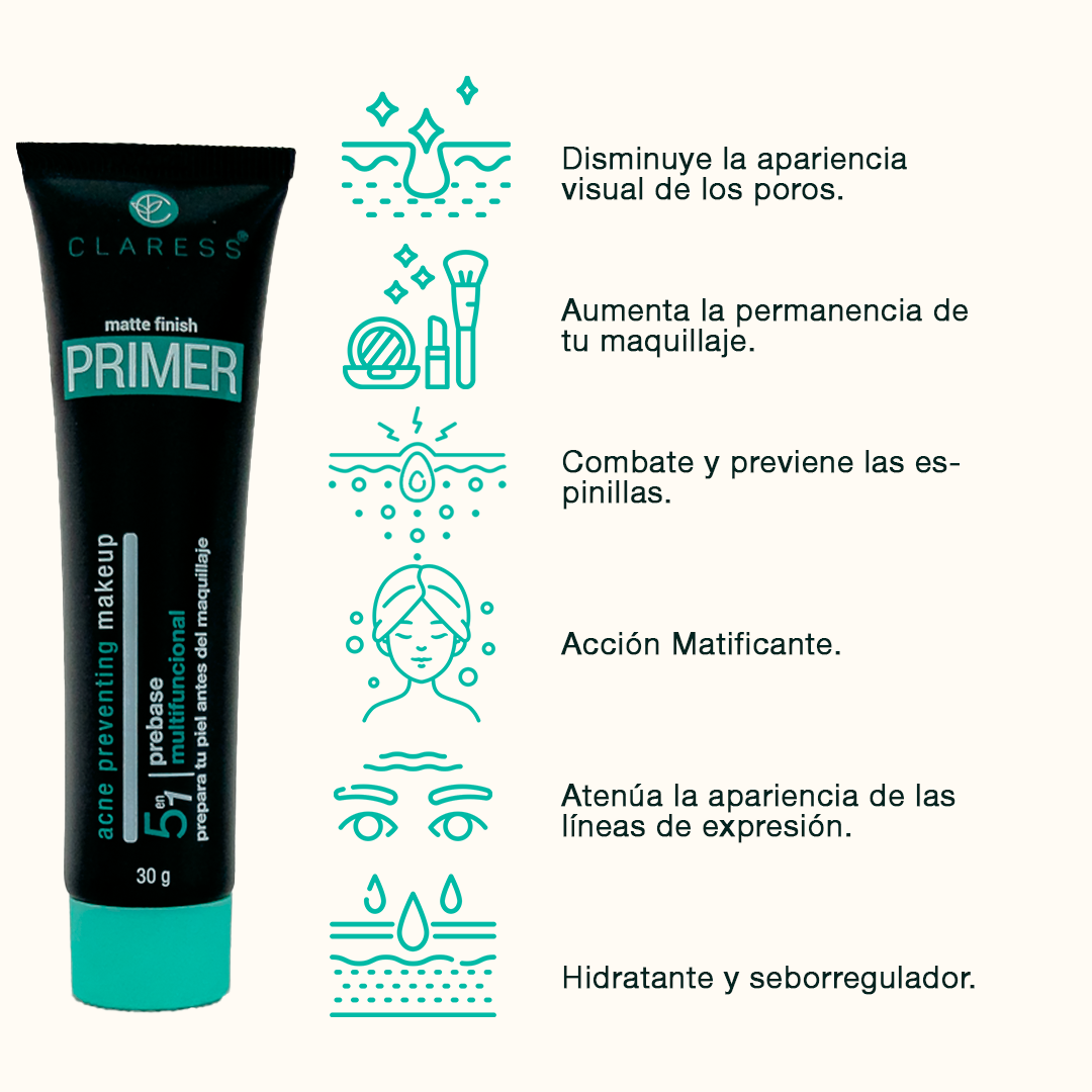Matte Finish Primer Antiacné