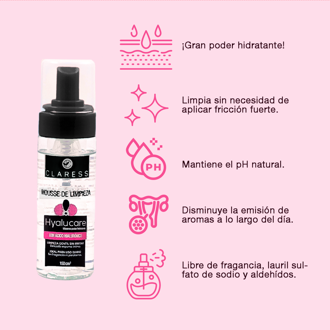 Limpiador Íntimo con Ácido Hialurónico – Hidratación y Cuidado Diario contra La Resequedad