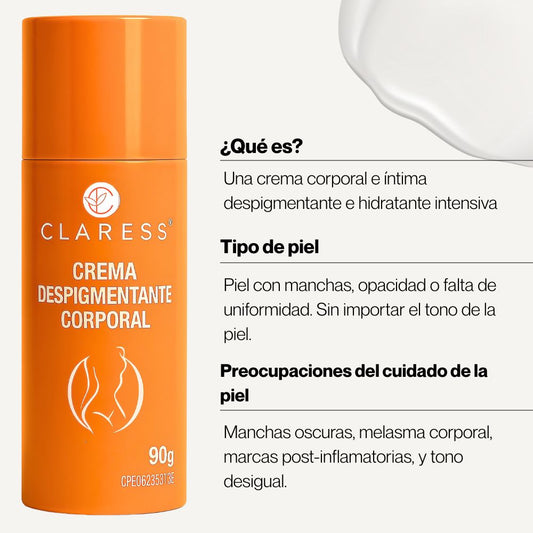 Crema Despigmentante Corporal e Íntima con Niacinamida y Ácido Kójico – Uniformiza el tono y reduce manchas