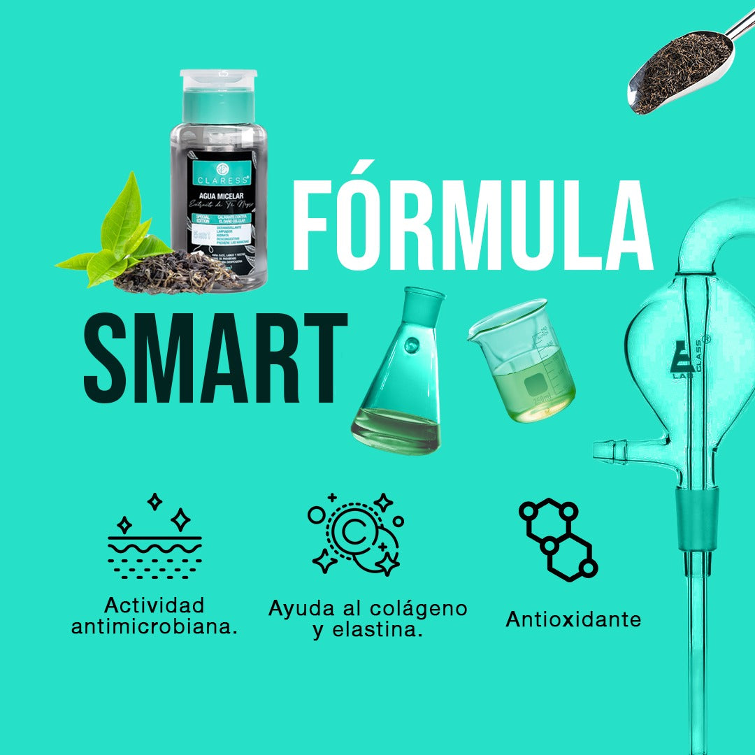 Agua Micelar de Té Negro Para Pieles Pigmentadas