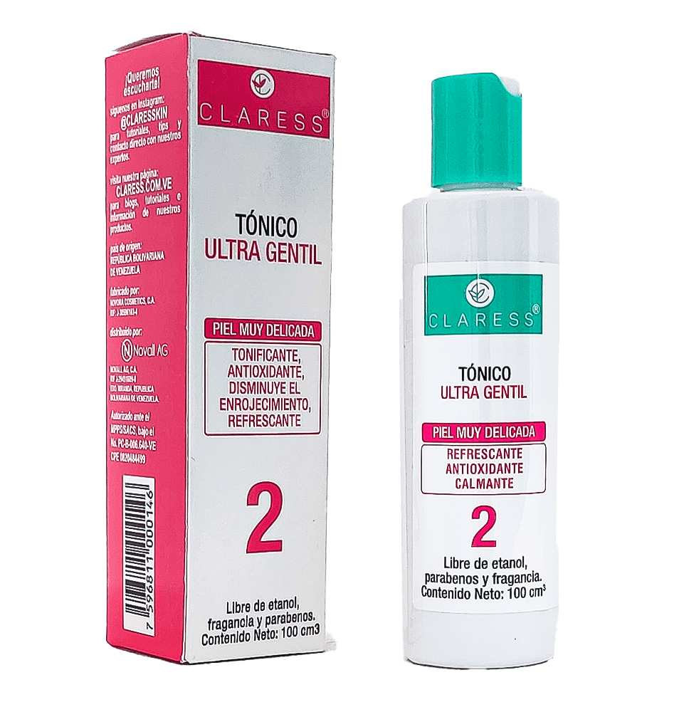 Tónico Ultra Gentil – Con Hamamelis, Avena y Aloe para Piel Sensible