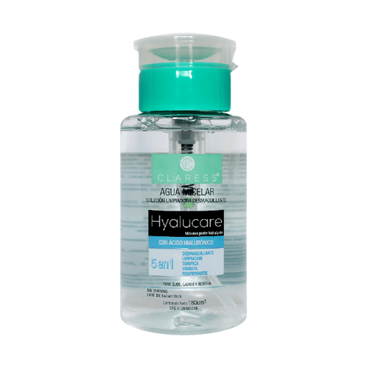 Agua Micelar con Ácido Hialurónico – Limpieza Antiedad e Hidratación Profunda