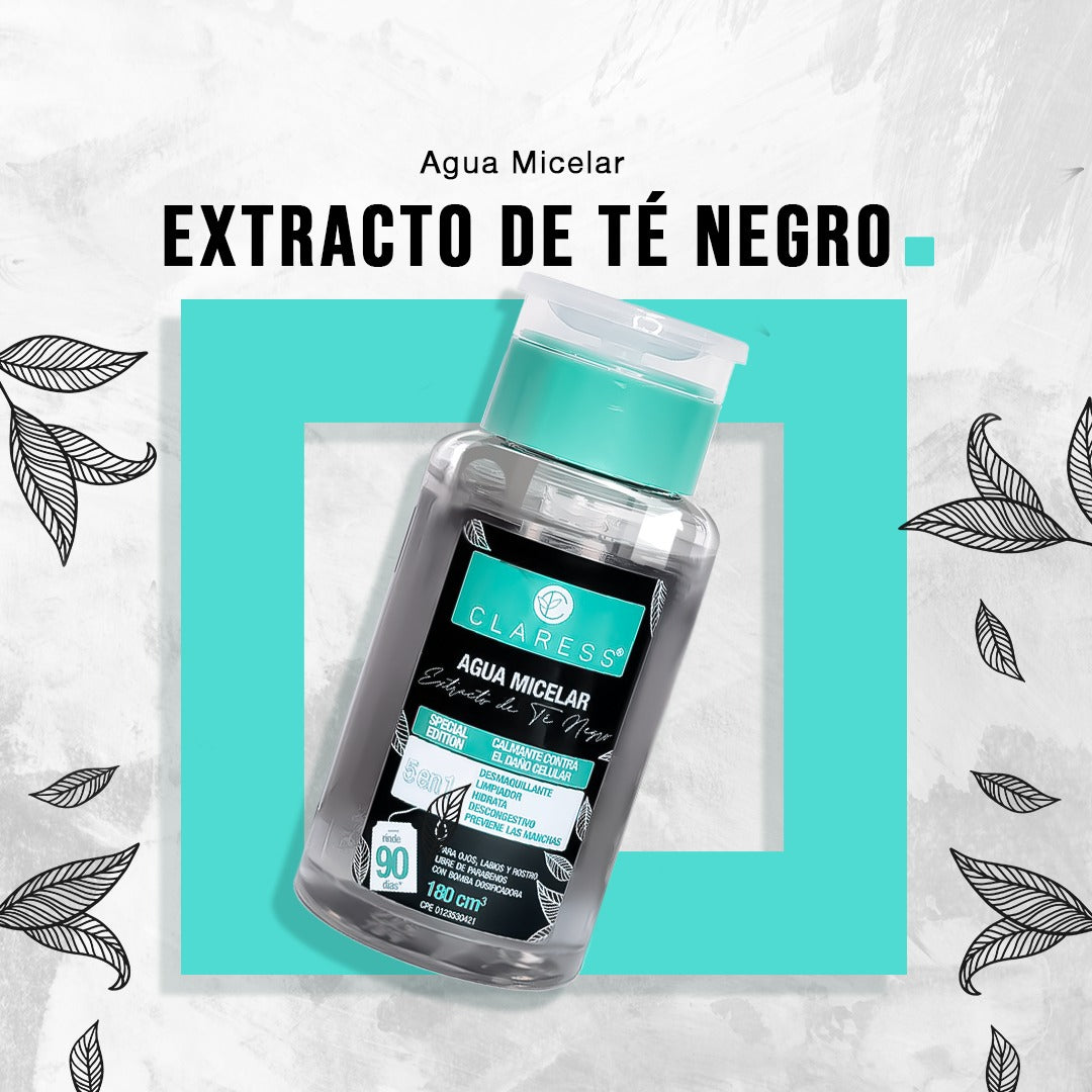 Agua Micelar de Té Negro Para Pieles Pigmentadas