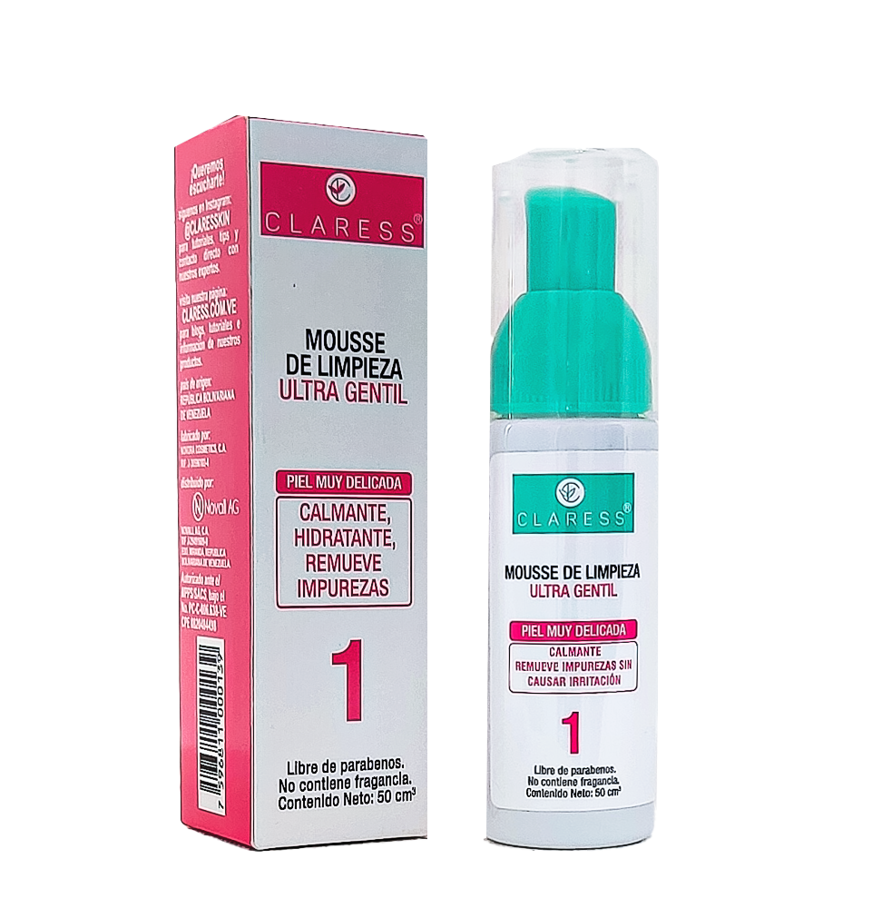 Mousse de Limpieza Ultra Gentil con Extracto de Avena – Piel Sensible y con Rosácea