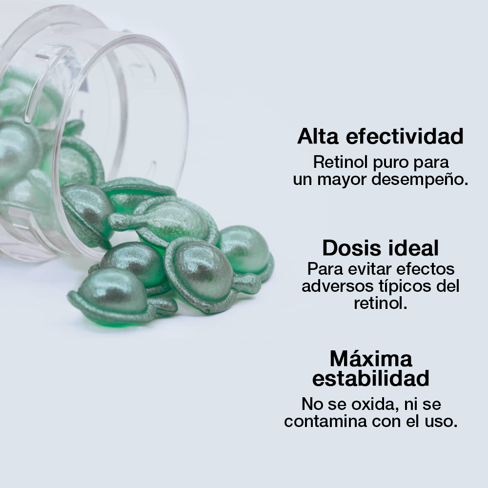 Retinol Advance Cápsulas: Serum de Retinol y Aceite de Macadamia contra Marcas, Arrugas y Acné
